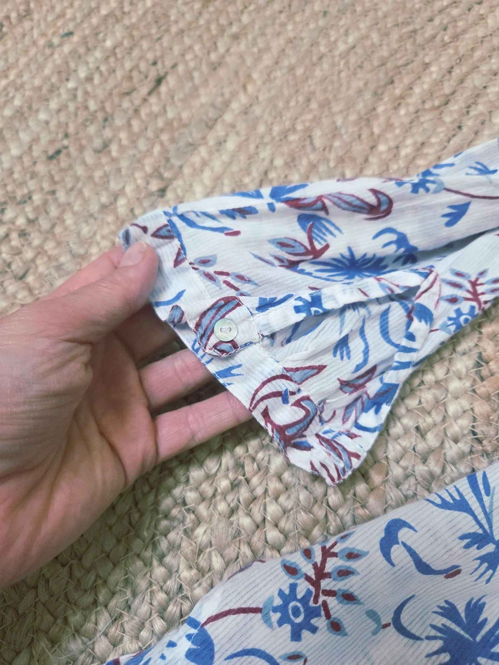 Vestido camisero de playa fino con estampado floral Zara – talla S – photo 4